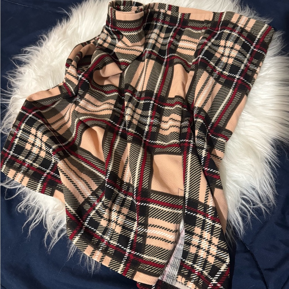 Plaid Tan Skirt
